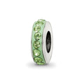 Sterling Silver Reflections August Single Row Preciosa Crystal Bead