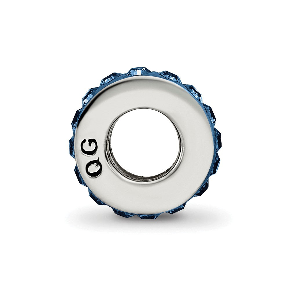Sterling Silver Reflections Dec Single Row Preciosa Crystal Bead