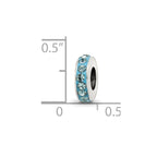 Sterling Silver Reflections Dec Single Row Preciosa Crystal Bead
