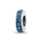 Sterling Silver Reflections Dec Single Row Preciosa Crystal Bead