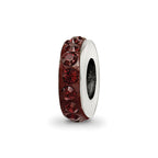 Sterling Silver Reflections Jan Single Row Preciosa Crystal Bead