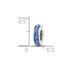 Sterling Silver Reflections Sept Single Row Preciosa Crystal Bead