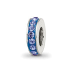 Sterling Silver Reflections Sept Single Row Preciosa Crystal Bead
