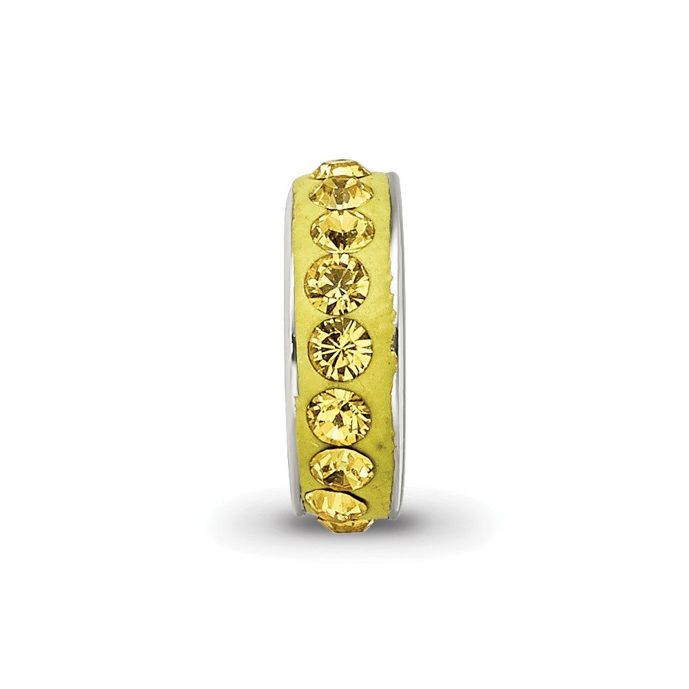 Sterling Silver Reflections Nov Single Row Preciosa Crystal Bead