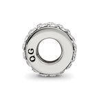 Sterling Silver Reflections April Double Row Preciosa Crystal Bead