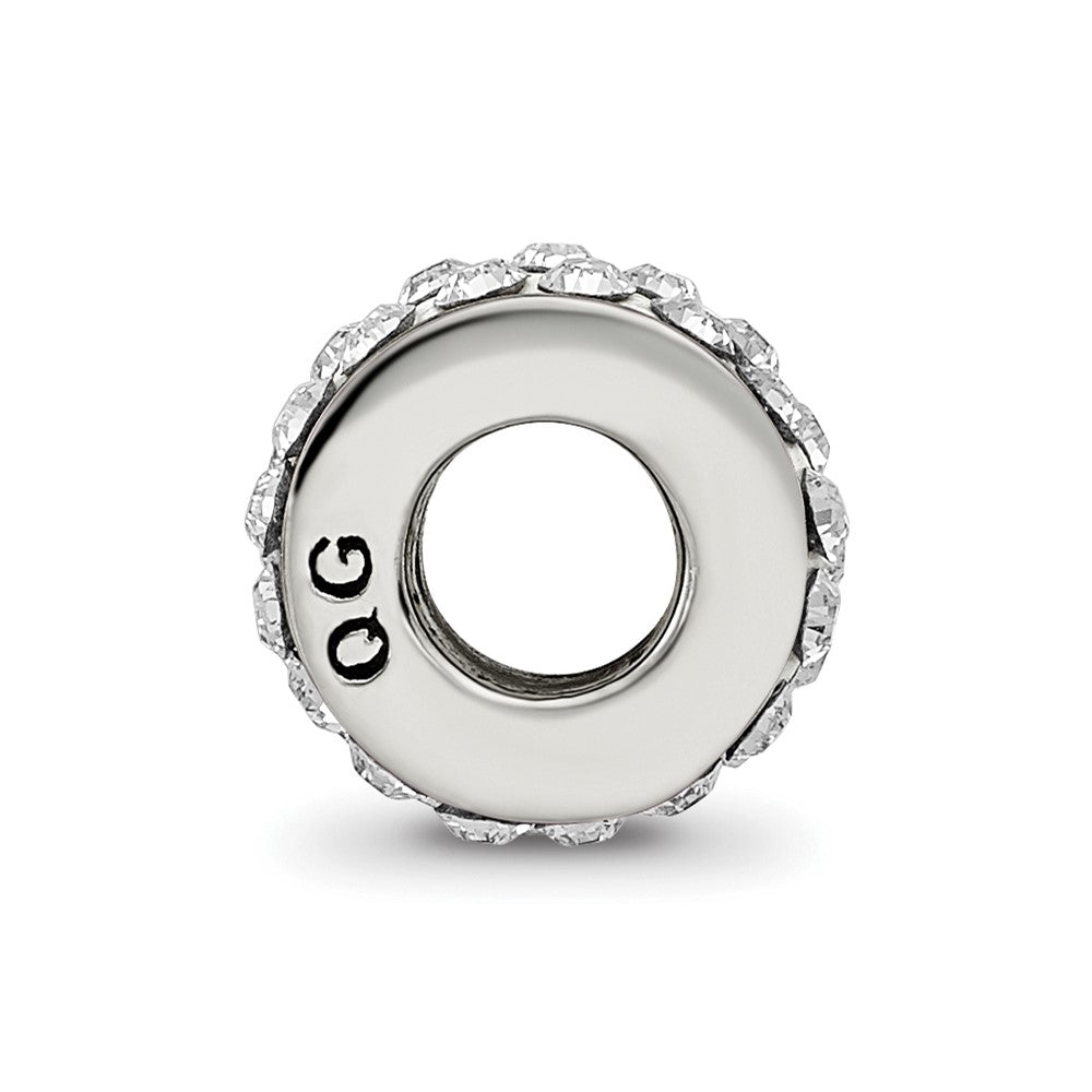 Sterling Silver Reflections April Double Row Preciosa Crystal Bead