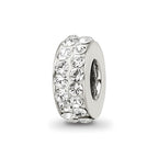 Sterling Silver Reflections April Double Row Preciosa Crystal Bead