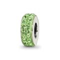 Sterling Silver Reflections Aug Double Row Preciosa Crystal Bead