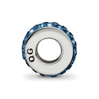 Sterling Silver Reflections Dec Double Row Preciosa Crystal Bead