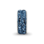Sterling Silver Reflections Dec Double Row Preciosa Crystal Bead