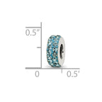 Sterling Silver Reflections Dec Double Row Preciosa Crystal Bead