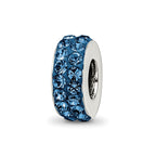 Sterling Silver Reflections Dec Double Row Preciosa Crystal Bead