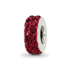 Sterling Silver Reflections Jan Double Row Preciosa Crystal Bead