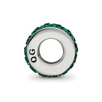 Sterling Silver Reflections May Double Row Preciosa Crystal Bead