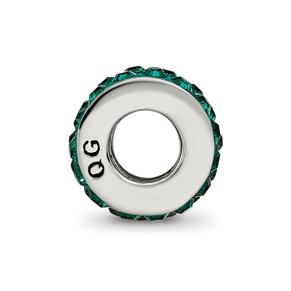 Sterling Silver Reflections May Double Row Preciosa Crystal Bead