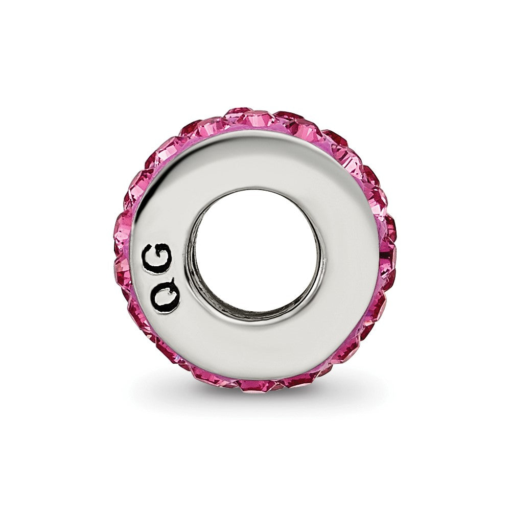 Sterling Silver Reflections Oct Double Row Preciosa Crystal Bead