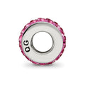 Sterling Silver Reflections Oct Double Row Preciosa Crystal Bead