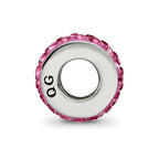 Sterling Silver Reflections Oct Double Row Preciosa Crystal Bead