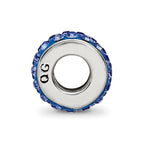 Sterling Silver Reflections Sept Double Row Preciosa Crystal Bead