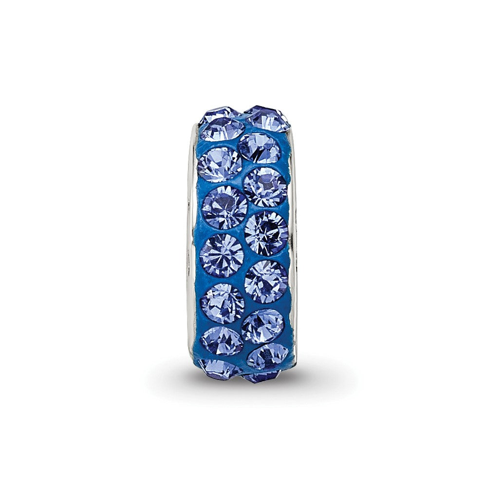 Sterling Silver Reflections Sept Double Row Preciosa Crystal Bead