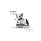 Sterling Silver Reflections Sphinx Cat Bead