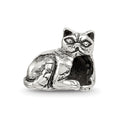 Sterling Silver Reflections Exotic Shorthair Cat Bead
