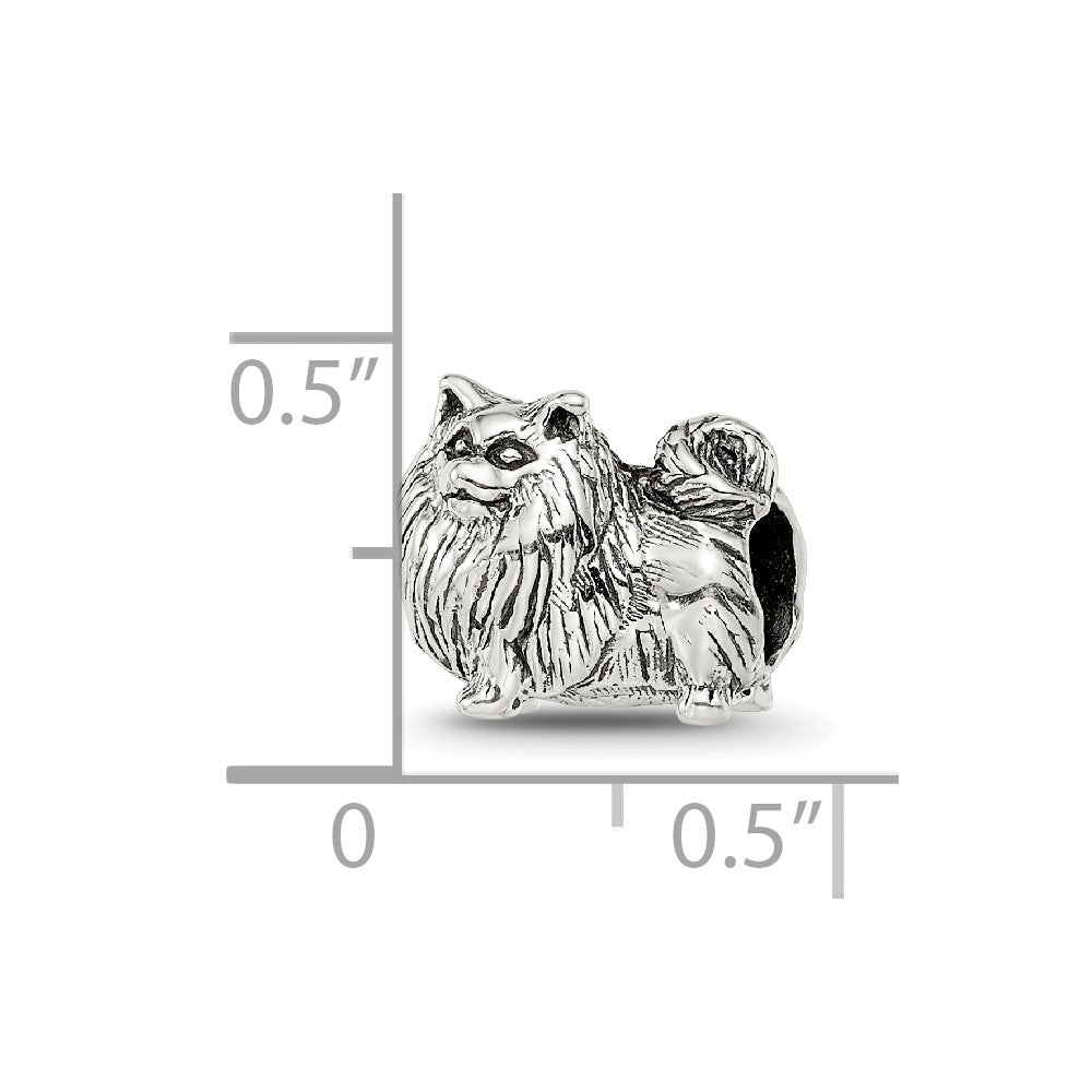 Sterling Silver Reflections Pomeranian Bead