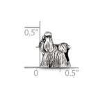 Sterling Silver Reflections Shih Tzu Bead