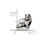 Sterling Silver Reflections Ragdoll Cat Bead