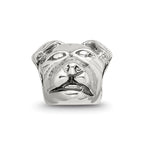 Sterling Silver Reflections Rottweiler Head Bead