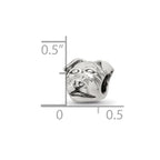 Sterling Silver Reflections Rottweiler Head Bead