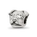 Sterling Silver Reflections Rottweiler Head Bead