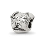 Sterling Silver Reflections Rottweiler Head Bead