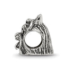 Sterling Silver Reflections Yorkshire Terrier Head Bead