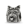 Sterling Silver Reflections Yorkshire Terrier Head Bead
