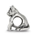 Sterling Silver Reflections Abyssinian Cat Bead