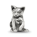 Sterling Silver Reflections Abyssinian Cat Bead