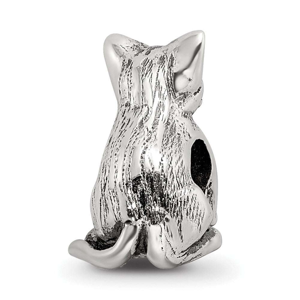 Sterling Silver Reflections Abyssinian Cat Bead