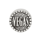 Sterling Silver Reflections 2-sided Vegas Bead