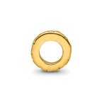 Sterling Silver Gold-plated Reflections Floral Spacer Bead