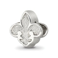 Sterling Silver Reflections Fleur de Lis Bead