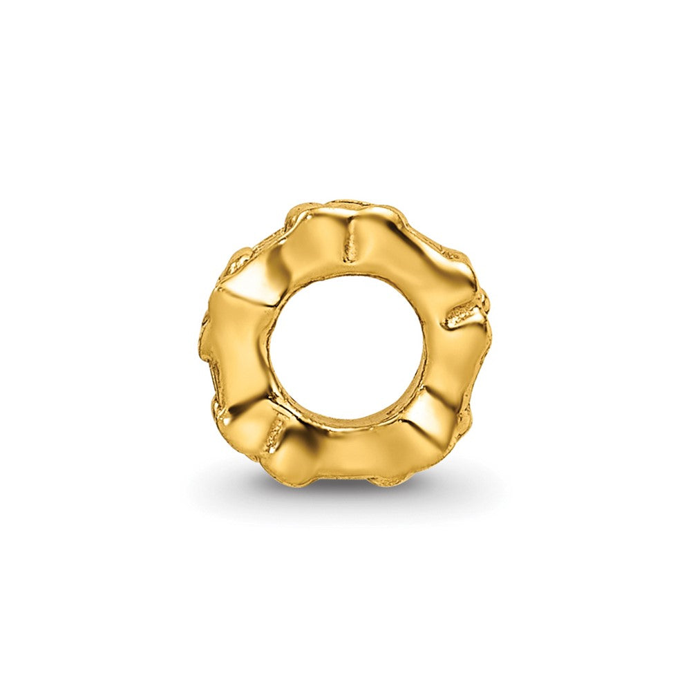 Sterling Silver Gold-plated Reflections Floral Spacer Bead