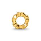 Sterling Silver Gold-plated Reflections Floral Spacer Bead