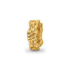 Sterling Silver Gold-plated Reflections Floral Spacer Bead
