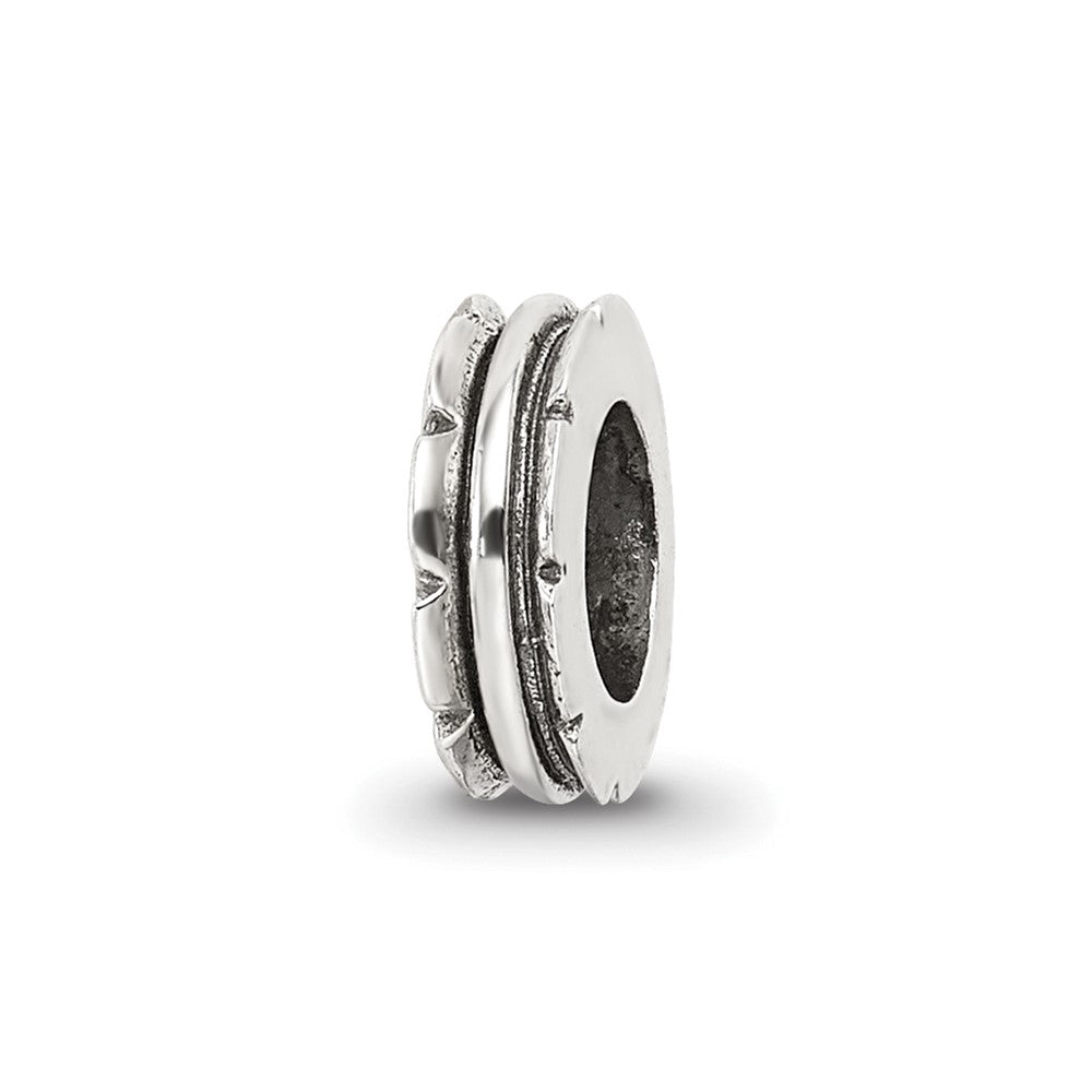 Sterling Silver Reflections Grooved Spacer Bead