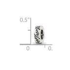 Sterling Silver Reflections Leaf Design Spacer Bead