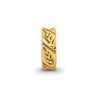 Sterling Silver Gold-plated Reflections Leaf Design Spacer Bead