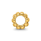 Sterling Silver Gold-plated Reflections Scalloped Spacer Bead