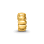 Sterling Silver Gold-plated Reflections Scalloped Spacer Bead