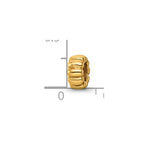 Sterling Silver Gold-plated Reflections Scalloped Spacer Bead